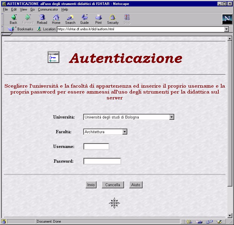 pagina autenticazione